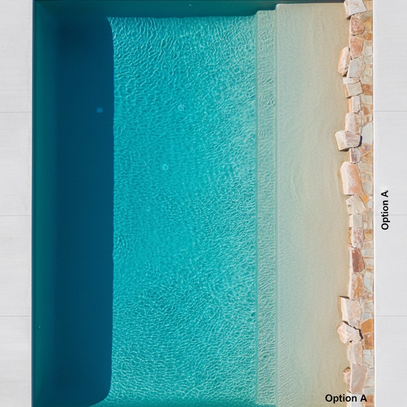 Option A rendering - Beach Entry East